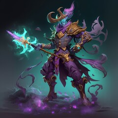 Stylized and Fantasy Hero Character - 3D Design - Dota2 Style