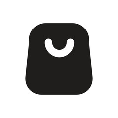 A minimalist pixel art depiction of a friendly white ghost character.