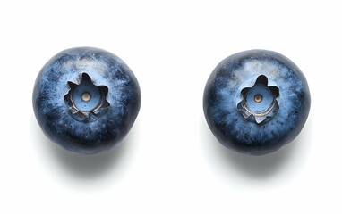 Fresh blueberries, isolated on white background, clipping path,, AI Generated