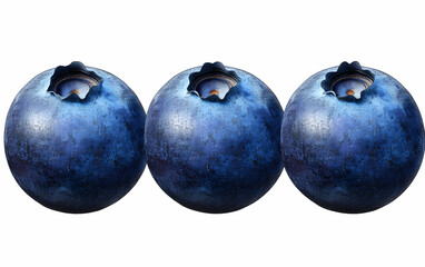 Obraz premium Fresh blueberries, isolated on white background, clipping path,, AI Generated