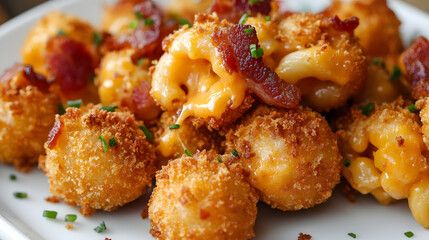 Crispy Bacon Mac and Cheese Bites