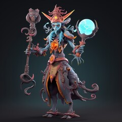 Stylized and Fantasy Hero Character - 3D Design - Dota2 Style