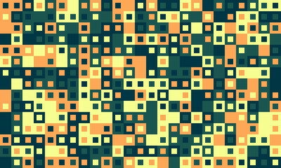 Textured cube pattern with colourful tiles and elegant symmetry. Ideal for graphic design projects, backgrounds, and trendy decorative material.