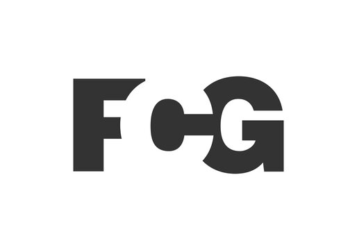 FCG logo design. Initial letter F C G bold font style for tech startups, consulting, corporate branding. Creative company name, headlines typography identity, trendy logotype.