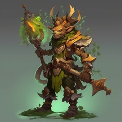 Stylized and Fantasy Hero Character - 3D Design - Dota2 Style