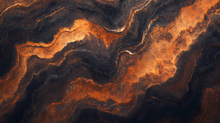Obraz premium Closeup of rusted orange weathering steel texture. Erosion. Illustration