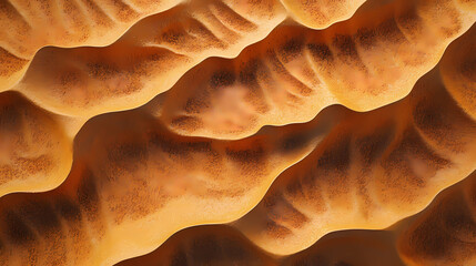 Closeup of rusted orange weathering steel texture. Erosion. Illustration