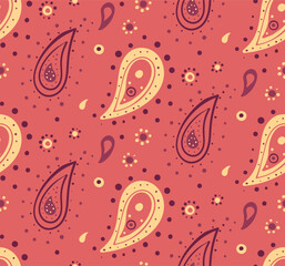Fototapeta premium Ethnicity simplicity in contrast artistic. Embellishment decor with pattern motif. Ethereal background of petal sketch.