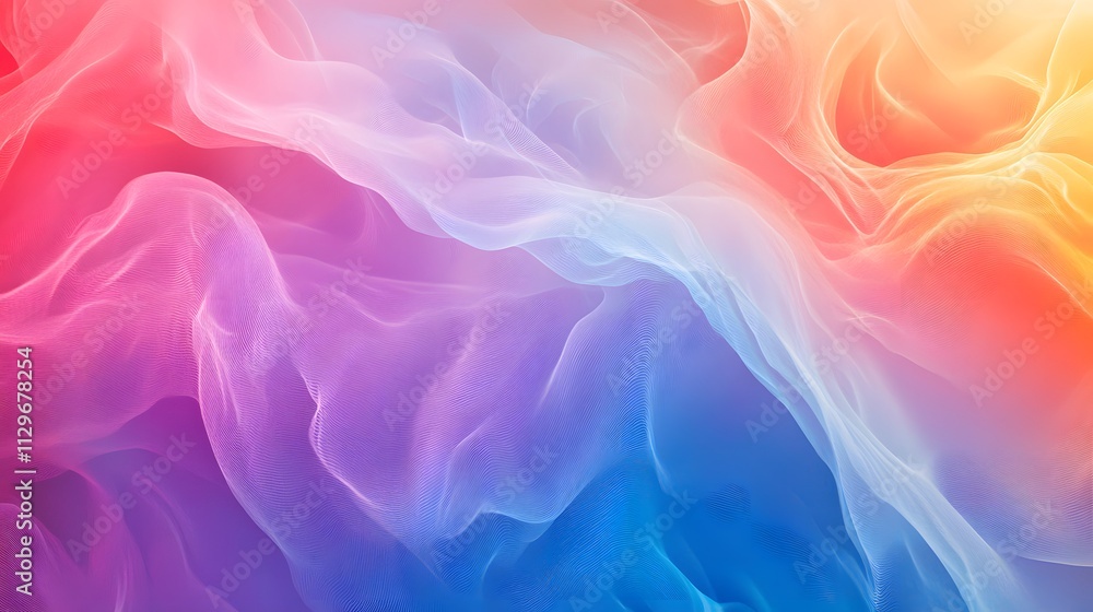 Poster abstract colorful wave pattern design background