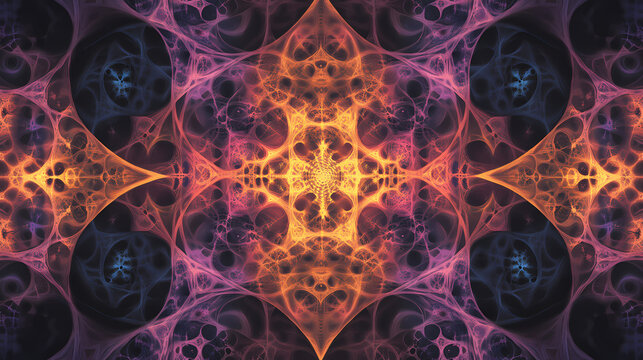 Optical illusion fractal paradox graph. Paradox. Illustration
