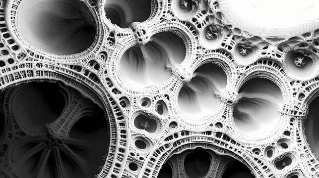 Optical illusion fractal paradox graph. Paradox. Illustration