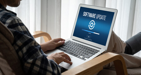 Software update on computer for modish version of device software upgrade