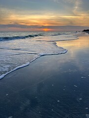 Sunset on Florida beach