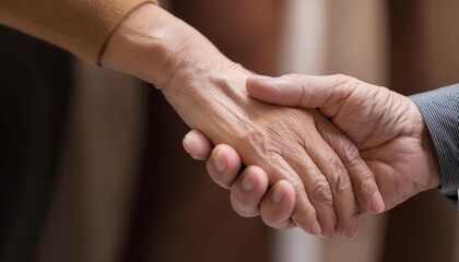 Hand holding another hand for support, symbolizing help, care, and solidarity.