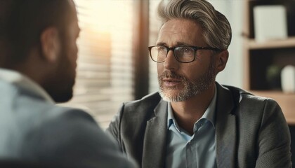 Obraz premium Close up image of a therapist and patient engaged in a counseling session, representing mental health, support, and healing.