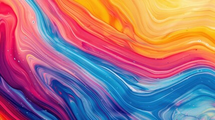Obraz premium Experience the allure of fluid art with vibrant acrylic paints, perfect for stunning designs and unique presentations.