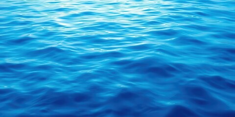 Smooth and vibrant deep blue sea ripples and waves, vibrant, ocean
