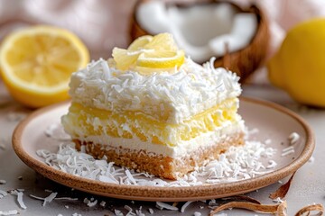Coconut and lemon dessert