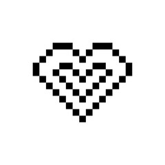 Fototapeta premium love pixel art for your needs
