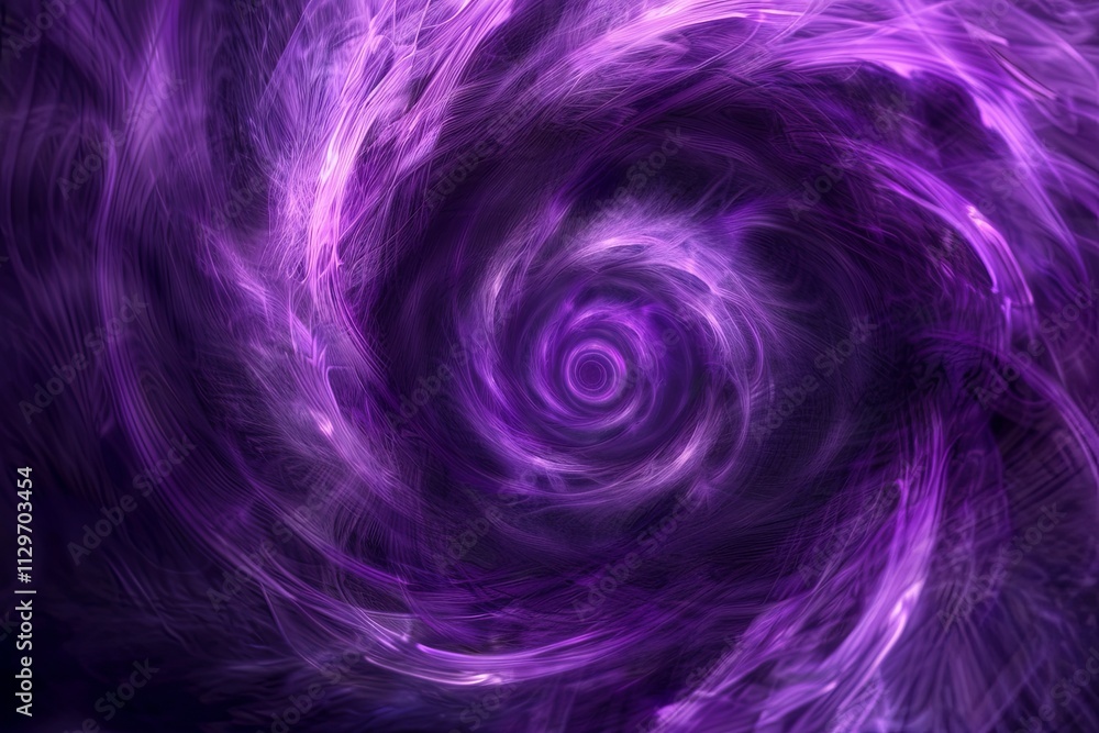 Aufkleber swirling purple vortex creates a mesmerizing abstract visual experience in a cosmic setting. generat