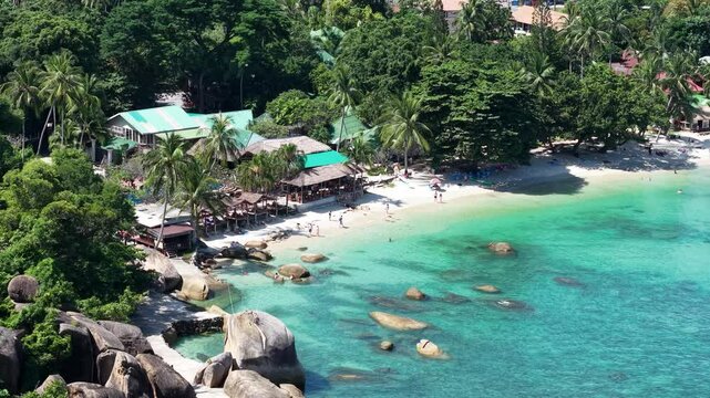 Silver beach or crystal beach in koh Samui, Thailand