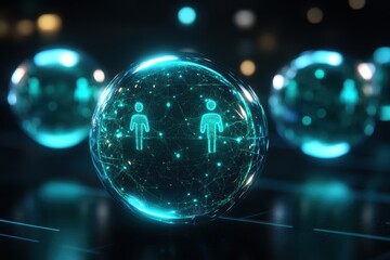 Obraz premium Global Network Connection