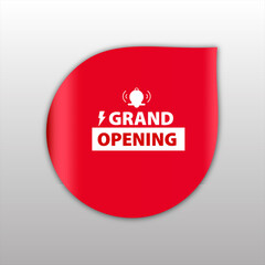  red flat web banner for grand opening sale banner and design