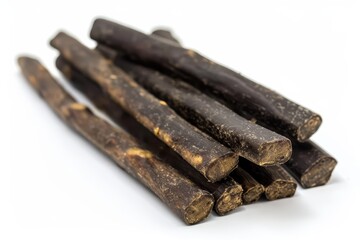 Durable beef collagen chew stick for dog s dental health and mental stimulation all natural on white background