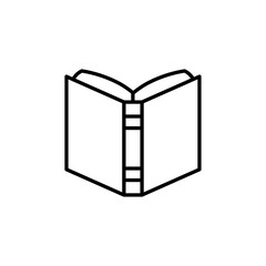 book icon Flat symbol set outline