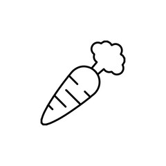 carrot icon Flat symbol set outline