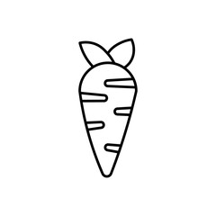 carrot icon Flat symbol set outline