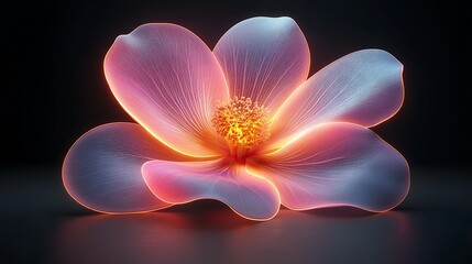 Glowing flower art
