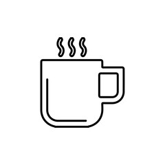coffee icon Flat symbol set outline