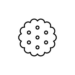 cracker icon Flat symbol set outline