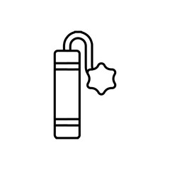 dynamite icon Flat symbol set outline