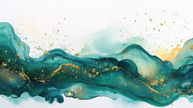 Modern Watercolor Abstract Background for Creative Birthday Invite