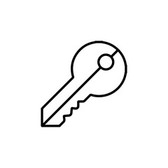 key icon Flat symbol set outline