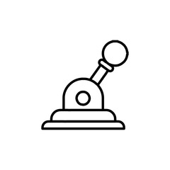 lever icon Flat symbol set outline