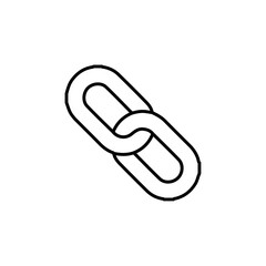 link icon Flat symbol set outline