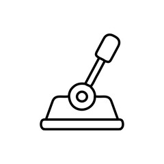 lever icon Flat symbol set outline