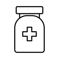 medicine icon Flat symbol set outline