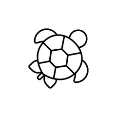 Obraz premium turtle icon Flat symbol set outline