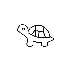turtle icon Flat symbol set outline
