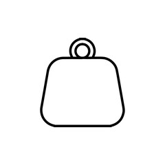 weight icon Flat symbol set outline