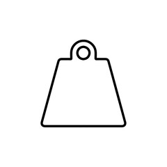weight icon Flat symbol set outline