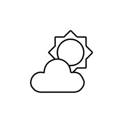 weather icon Flat symbol set outline