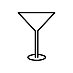 wineglass icon Flat symbol set outline