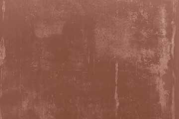 Mocha Mousse toned colour grunge decorative wall background. Art rough stylized texture banner trendy color 2025. Grunge brown color texture
