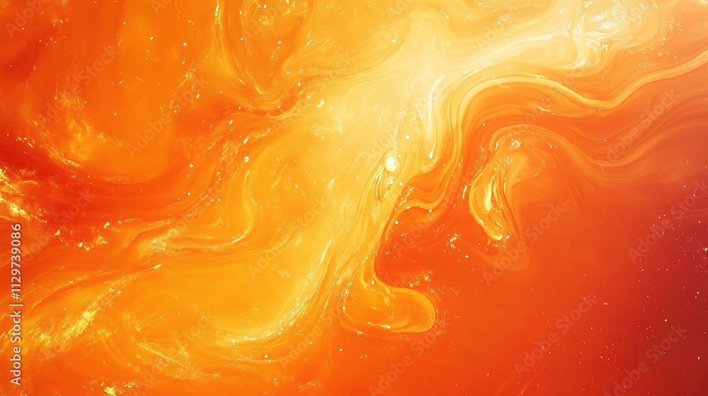 Poster dynamic red orange yellow gradient swirls abstract background