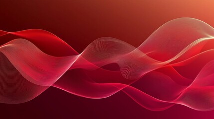 A sophisticated red and burgundy gradient with delicate wave patterns, ideal for elegant and upscale branding